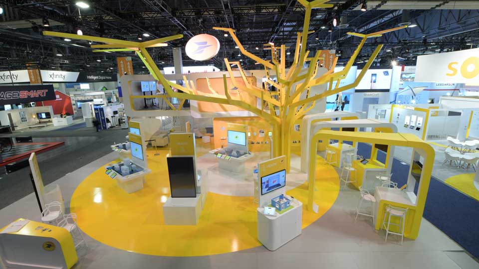 CES 2018 la poste stand