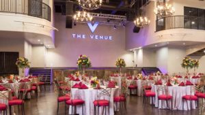 The venue in Las Vegas combines glamour with chic style