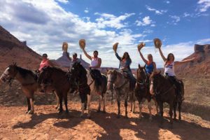 people on horses