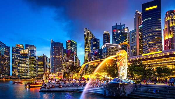 Singapore at night