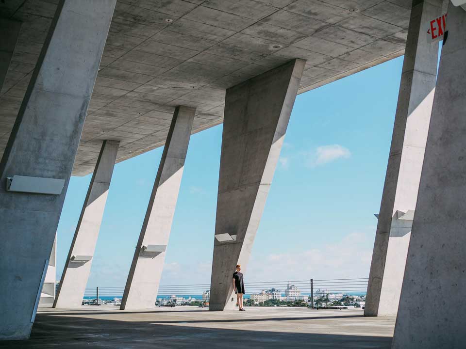 big concrete terrace outdoor