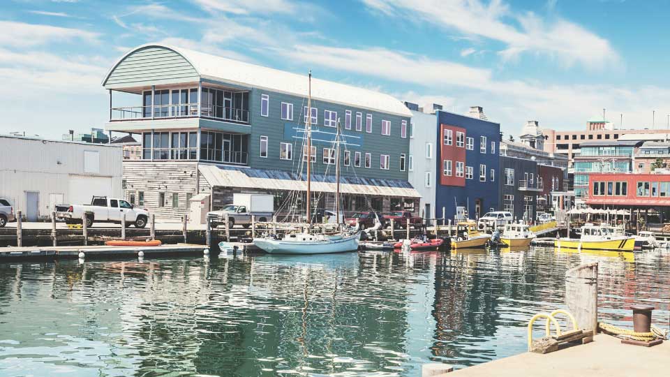 Harbor in Portland, Maine