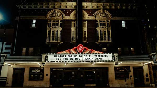 Theater at night