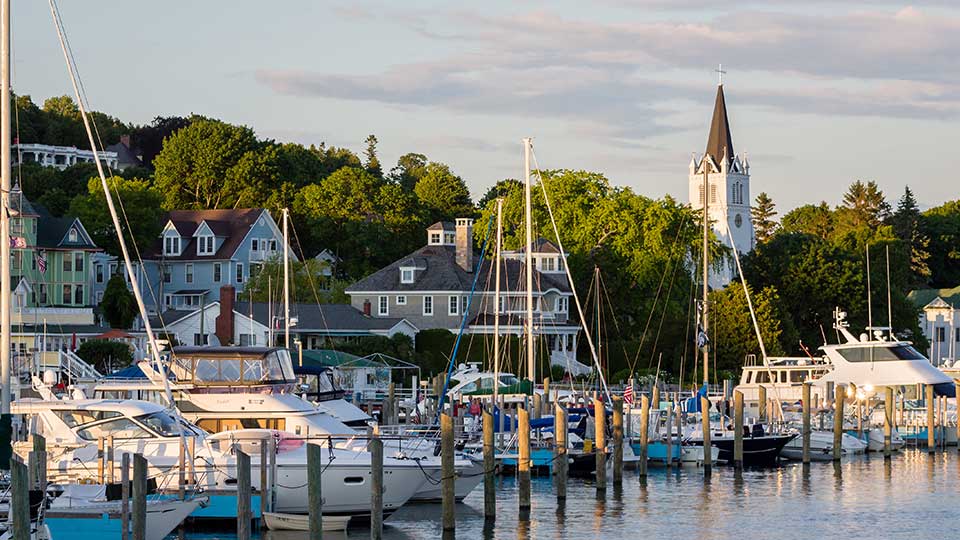 Mackinac Harbor in Mackinac Island MI